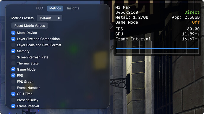 Metal Performance HUD